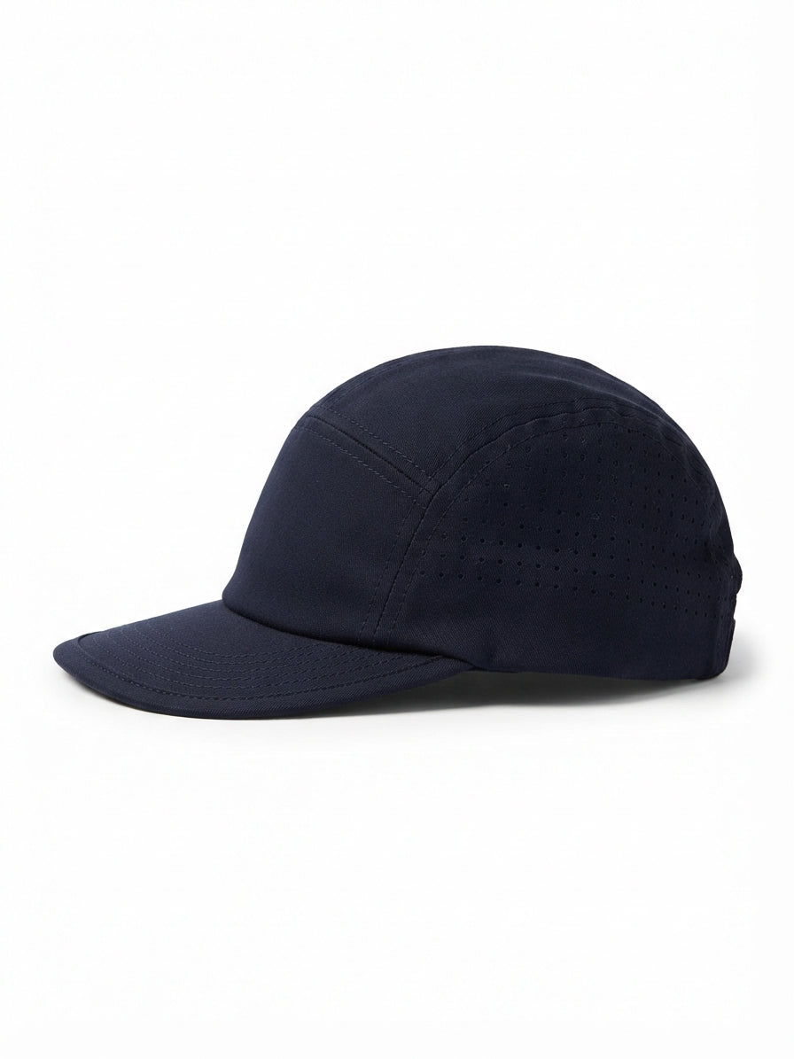 RAWA Aliran Active navy lyocell merino running cap, detail